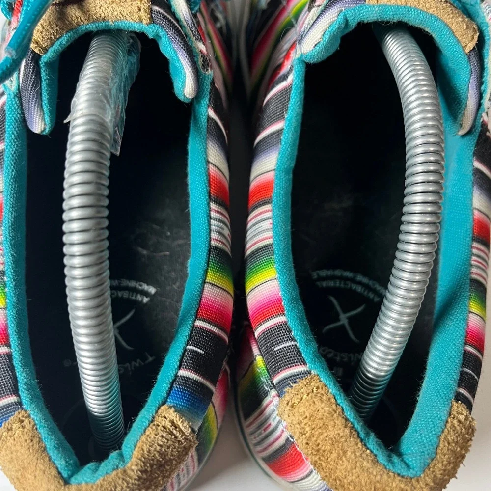 Twisted X Hooey Loper Mens 10M Multi Color Serape Stripe Sneakers WHYC008